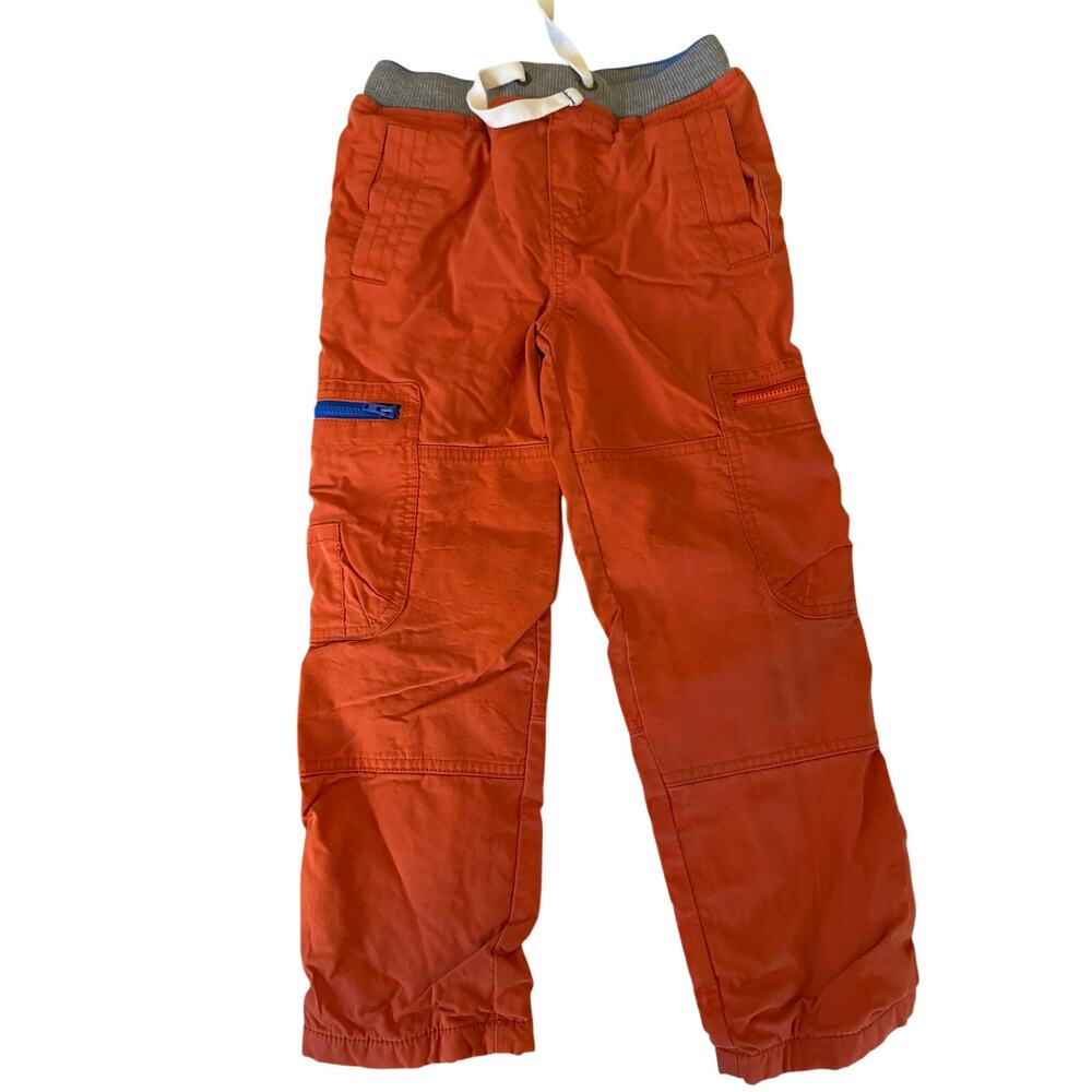 Mini Boden orange lined pants size 6